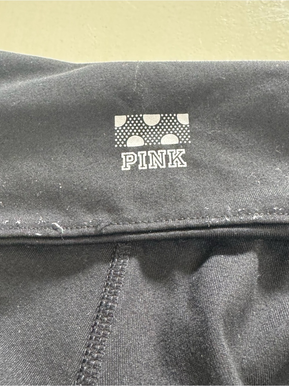 VICTORIA'S SECRET PINK Ultimate Mesh & Faux-Leather Panel Leggings (Size XS) - Picture 5 of 6